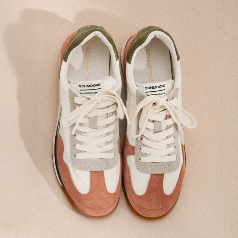 CAMDEN SNEAKER M - NYLON/SUEDE/NAP - OFF WHITE/BROWN/GREEN